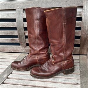 Frye Women's Brown Leather Campus Boots